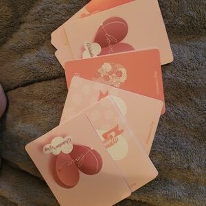 Valentine-Themed Pink Greeting Card Set
